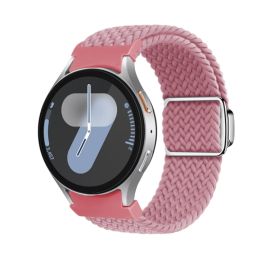 Curea din nailon împletită pentru Samsung Galaxy Watch 7 (40 / 44 mm) PINK
