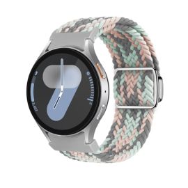 Curea din nailon împletită pentru Samsung Galaxy Watch 7 (40 / 44 mm) CORAL CULOARE