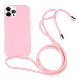 ROPE Husă cu șnur Apple iPhone 16 Pro Max roz