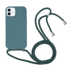 ROPE Acoperire cu sfoară Apple iPhone 16 verde închis
