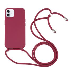 ROPE Acoperire cu sfoară Apple iPhone 16 visiniu