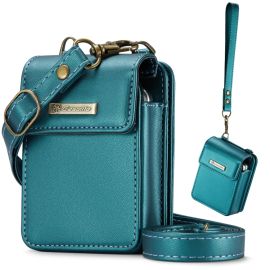 CASEME MINI Husă portofel cu curea pentru seria Motorola Razr verde