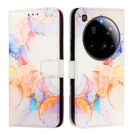 ART MARBLE Husă portofel pentru Xiaomi 15 Ultra WHITE PORTOCALIU