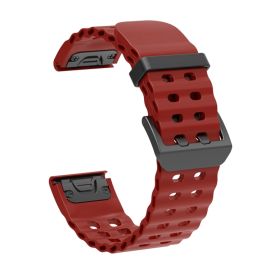 OCEAN Curea universală QuickFit pentru Garmin - lățime 22mm roșu