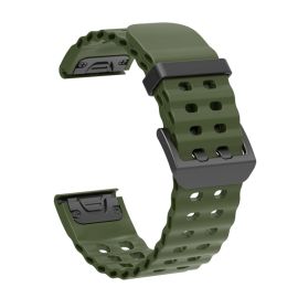 OCEAN Curea universală QuickFit pentru Garmin - lățime 22mm verde închis