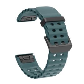 OCEAN Curea universală QuickFit pentru Garmin - lățime 22mm albastru-gri
