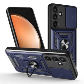 RING Husă cu suport pentru Samsung Galaxy S25 FE albastru