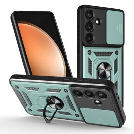RING Husă cu suport pentru Samsung Galaxy S25 FE verde