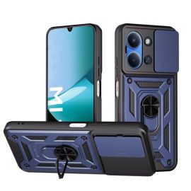 RING CAMERA Husă cu suport pentru Xiaomi Redmi 15C / Redmi 15C 5G albastru