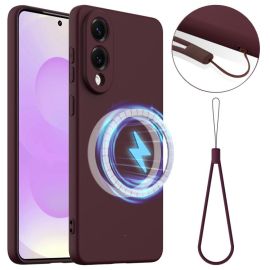 RUBBER MAGSAFE Silicon husă pentru Samsung Galaxy S25 Edge PLUM