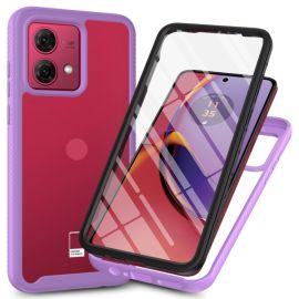 DUAL Capac cu două fețe cu folie Motorola Moto G84 5G violet