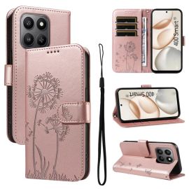 Husă tip portofel ART DANDELION pentru Honor 400 Smart 5G / Honor X7d roz