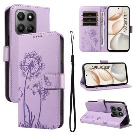 Husă tip portofel ART DANDELION pentru Honor 400 Smart 5G / Honor X7d, violet