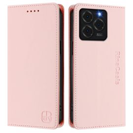 RINA Husă rabatabilă pentru Ulefone Note 20 Pro roz deschis