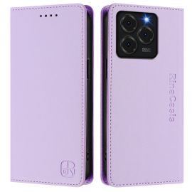 RINA Husă rabatabilă pentru Ulefone Note 20 Pro violet deschis