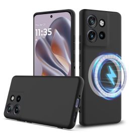 RUBBER MAGSAFE Husă din silicon pentru Motorola Edge 50 Neo / ThinkPhone 25 BLACK