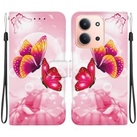 ART Portofel husă pentru Xiaomi Redmi 15C / Redmi 15°C 5G PINK BUTTERFLIES