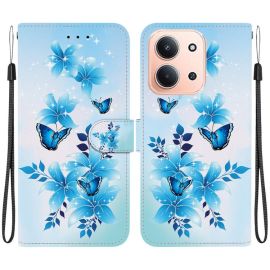 ART Portofel husă pentru Xiaomi Redmi 15C / Redmi 15°C 5G BLUE BUTTERFLIES