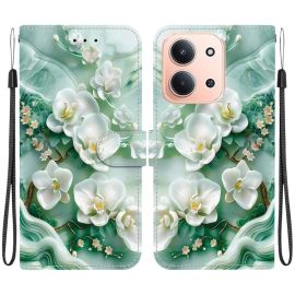 ART Portofel husă pentru Xiaomi Redmi 15C / Redmi 15C 5G JADE FLOWERS