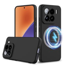 RUBBER MAGSAFE Husă silicon pentru Xiaomi 15 BLACK