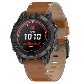 LEATHER Cureluș QuickFit pentru Garmin - lățime 22mm maro