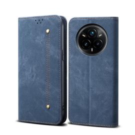 DENIM Husă portofel pentru Realme 14 Pro 5G albastru
