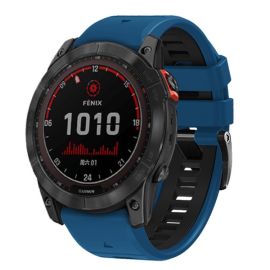SPORTY QUICK FIT Curea de silicon interschimbabilă Garmin - lățime 22mm BLUE-BLACK
