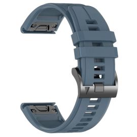 Curea de schimb din SILICONE QuickFit pentru Garmin - lățime 22mm albastru-gri