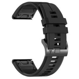SILICONE Curelușă de schimb QuickFit pentru Garmin - lățime 22mm negru