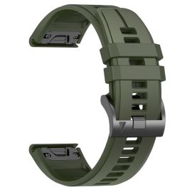 SILICONE Curelușă de schimb QuickFit pentru Garmin - lățime 22mm verde închis