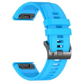 SILICONE Curea de schimb QuickFit pentru Garmin - lățime 22mm albastru deschis