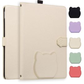 Husă CAT FLIP pentru Amazon Kindle Scribe 2024 / Kindle Scribe 2022 APRICOT WHITE