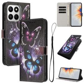 Portofel ART husă pentru Honor 400 Smart 5G / Honor X7d BUTTERFLIES