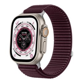 xDfind NYLON Curea de schimb pentru Apple Watch 44 / 45 / 46 / 49mm bordo