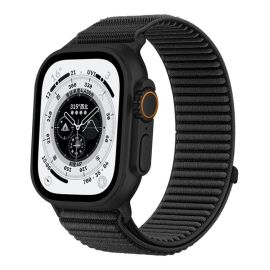 Curea de schimb xDfind din NYLON pentru Apple Watch 38 / 40 / 41 / Apple Watch 10 / 11 42mm negru