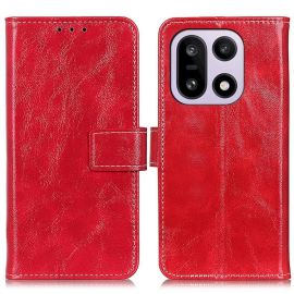 Husa tip portofel RETRO pentru OnePlus 15 5G roșu