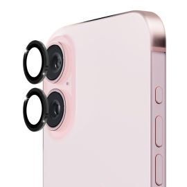 ENKAY ALU Sticla camerei Apple iPhone 16 / 16 Plus negru