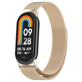 MILANESE Curea metalică pentru Xiaomi Smart Band 10 / 9 / 8 CHAMPAGNE