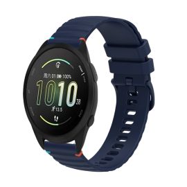 WAVY Curea din silicon pentru Garmin Forerunner 165 Music albastru închis