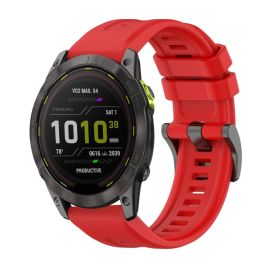 SILICONE Curea înlocuibilă pentru Garmin Enduro 3 roșu