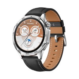 LEATHER Curea de piele pentru Huawei Watch GT 5 Pro 46mm / GT 6 Pro 46mm negru