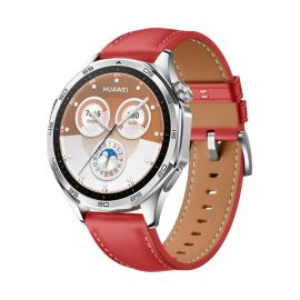 LEATHER Curea de piele pentru Huawei Watch GT 5 Pro 46mm / GT 6 Pro 46mm roșu