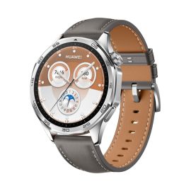 LEATHER Curea de piele pentru Huawei Watch GT 5 Pro 46mm / GT 6 Pro 46mm gri