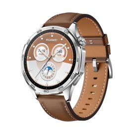 LEATHER Curea de piele pentru Huawei Watch GT 5 Pro 46mm / GT 6 Pro 46mm maro