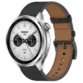 LEATHER Curea din piele pentru Xiaomi Watch S4 negru