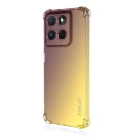 Gradient ENKAY Gradient de protecție husă pentru Motorola Moto G86 5G PURPLE- GOLD