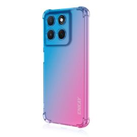 Gradient ENKAY Gradient de protecție husă pentru Motorola Moto G86 5G BLUE -PINK