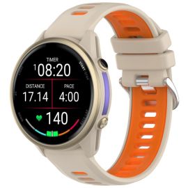 SPORTY Curea de schimb din silicon Garmin Forerunner 970 gri-portocaliu