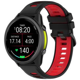 SPORTY Curea de schimb din silicon Garmin Forerunner 970 negru-roșu