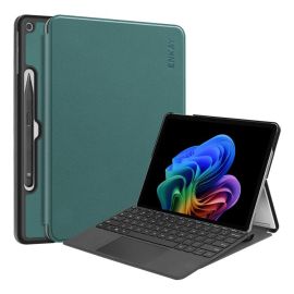ENKAY LEATHER Husă cu clapetă pentru Microsoft Surface Pro 12 verde